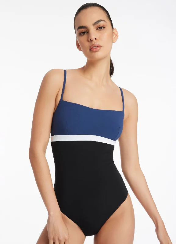 Versa Tank One Piece - Pacific Blue