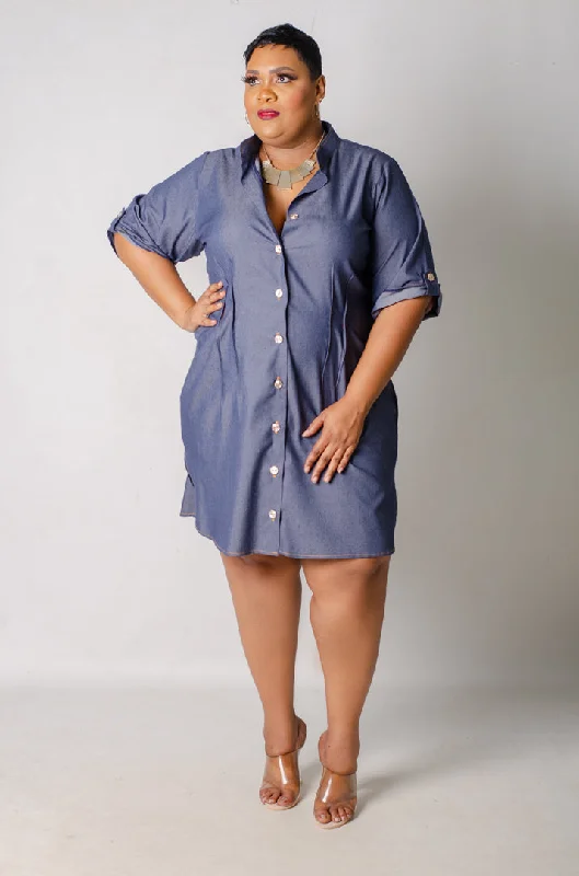 Monument Cinched Shirt Dress