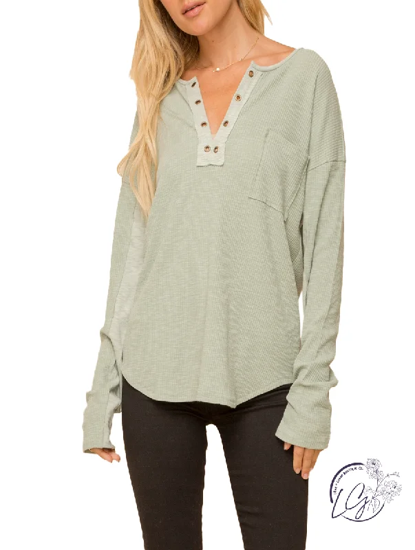 Ruffled Cuff Women Long Sleeve Top with a Feminine TouchCan I Call You Ribbed Long Sleeve