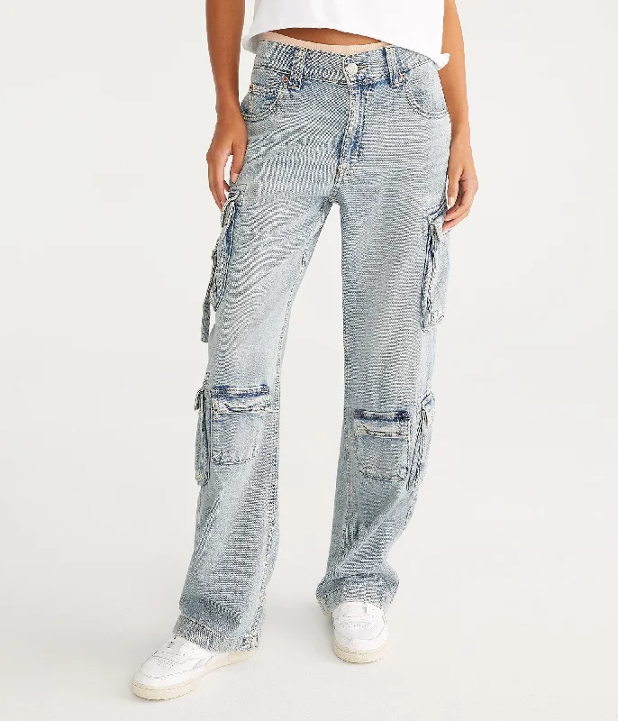 Aeropostale Low-Rise Cargo Jean