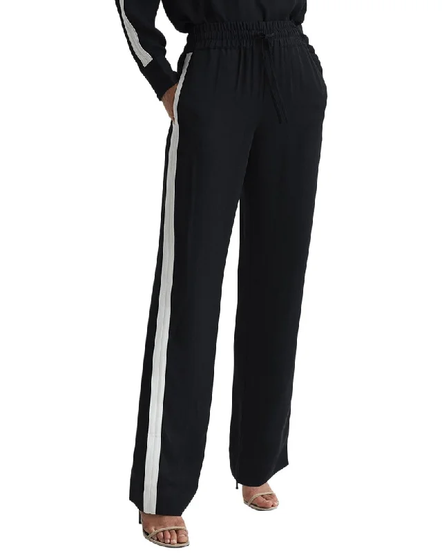 Reiss Aria Wide Leg Stripe Trouser