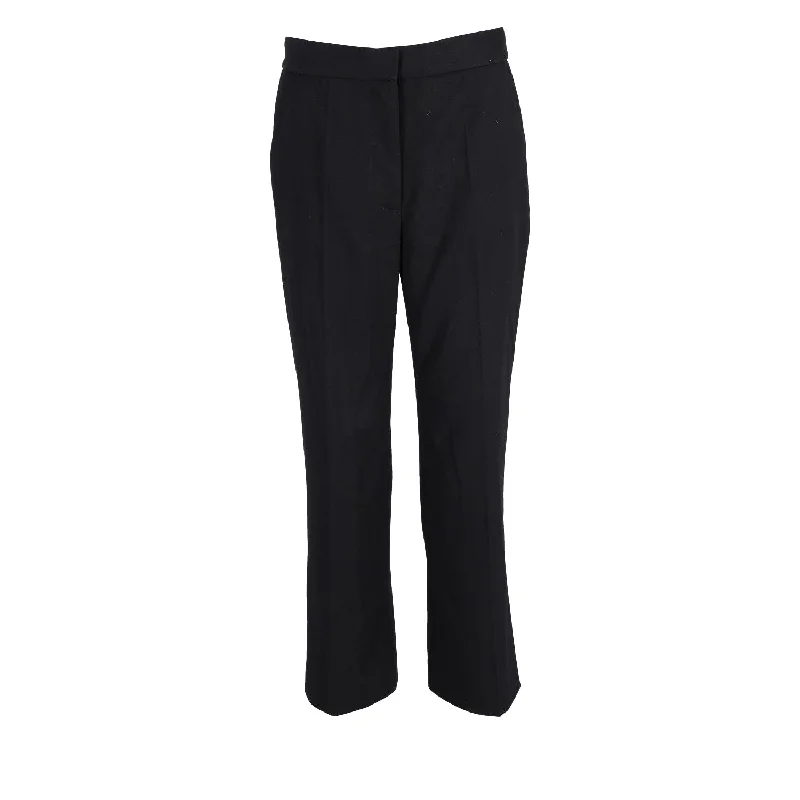 Stella McCartney Carlie Cropped Trousers in Black Wool