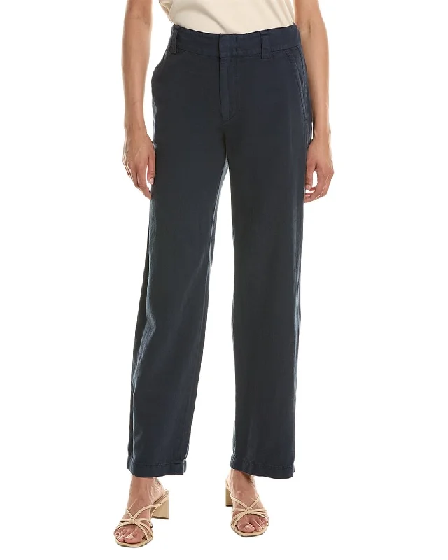 Vince Linen-Blend Wide Leg Pant