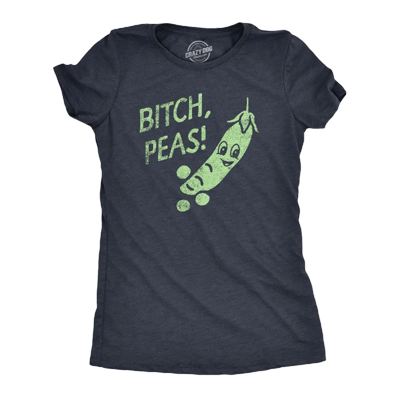 Pocketed Women T Shirt for Added FunctionalityBitch Peas Women's T Shirt