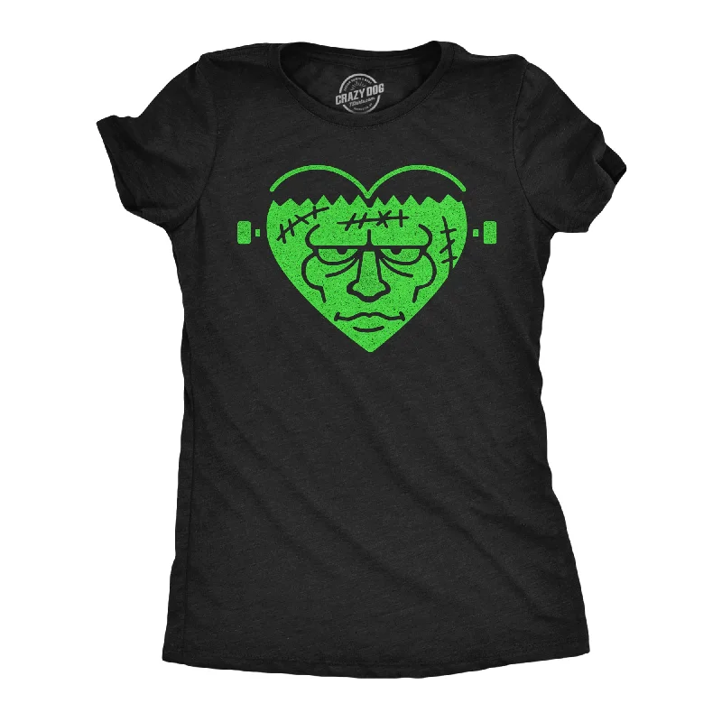 Sequined Women T Shirt for a Sparkly Night OutFrankenstein Heart Women's T Shirt