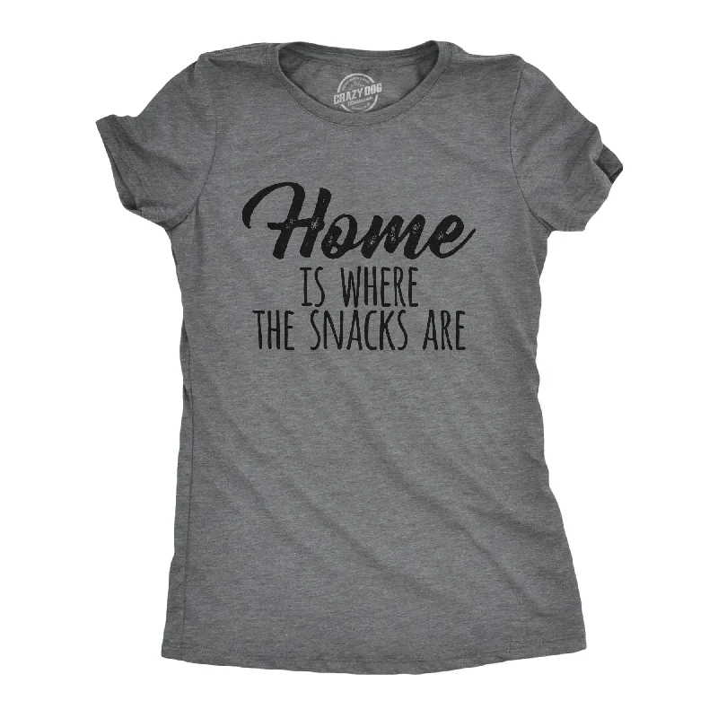 Striped Women T Shirt in a Classic PatternHome Is Where The Snacks Are Women's T Shirt