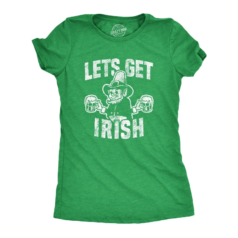 Striped Women T Shirt in a Classic PatternLet's Get Irish Women's T Shirt