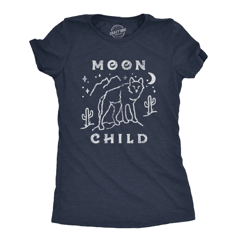 Graphic Print Women T Shirt for a Trendy StatementMoon Child Women's T Shirt