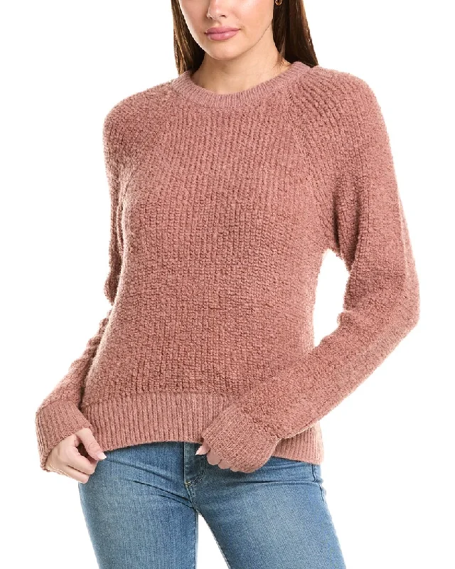 Open - Front Women Sweater for Easy LayeringNation LTD Amal Raglan Alpaca & Wool-Blend Sweater