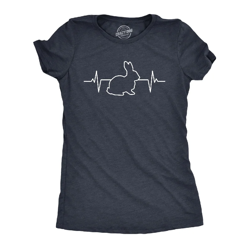 Graphic Print Women T Shirt for a Trendy StatementRabbit Heart Beat Women's T Shirt