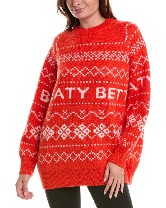 Plus - Size Women Sweater with a Flattering FitSweaty Betty Snow Fairisle Mohair & Wool-Blend Sweater