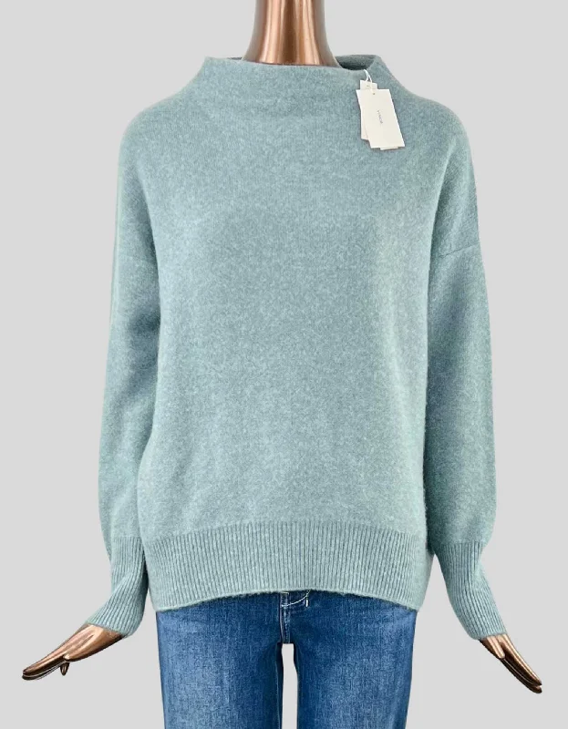 Organic Cotton Women Sweater for an Eco - Friendly ChoiceVINCE Plush Cashmere Funnel Neck Sweater w/ Tags - Small