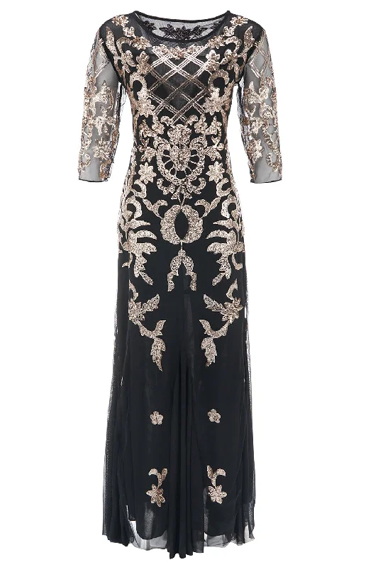 Mermaid - Style Women Dress with a Fitted Silhouette for Special OccasionsSparkly Sequins 1920s Dress