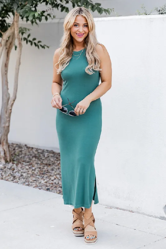 Lace - Embellished Women Dress for an Elegant and Sophisticated AppearanceA New Start Teal Midi Dress FINAL SALE