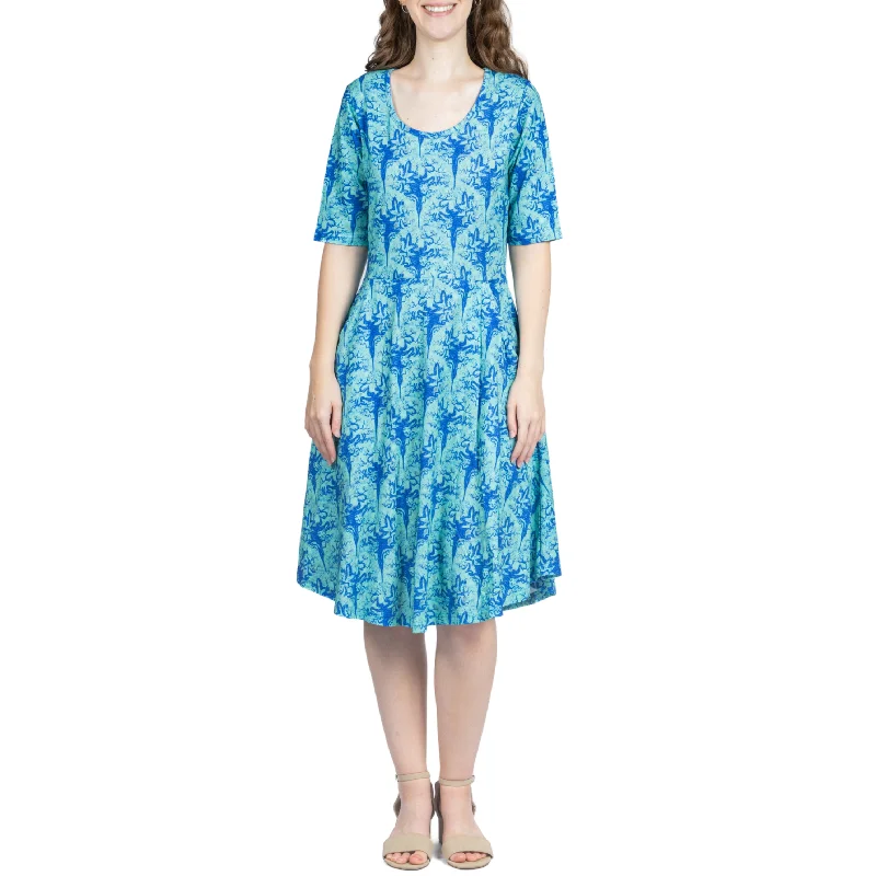 Plus Size Women Dress with a Flattering A - Line Cut for Comfort and StyleRiver Deltas Fit & Flare Dress