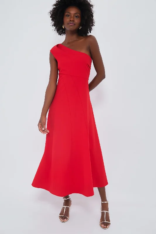 Sheath Women Dress with a Tailored Fit for a Professional LookScarlet Carmen Dress