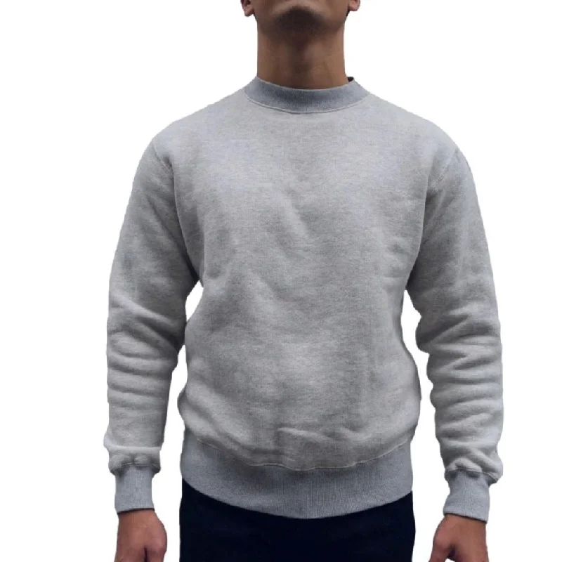 Loop & Weft Tompkins Knit Mock Neck Sweatshirt (Gray)