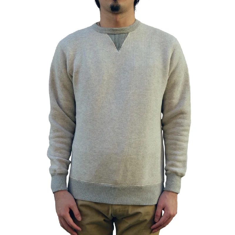 Loop & Weft Tompkins Knit V-Gusset Crewneck Sweatshirt (Gray)