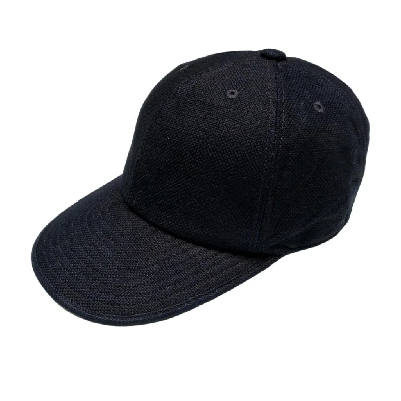 The Factory Made Sashiko 6-Panel Cap (Navy)