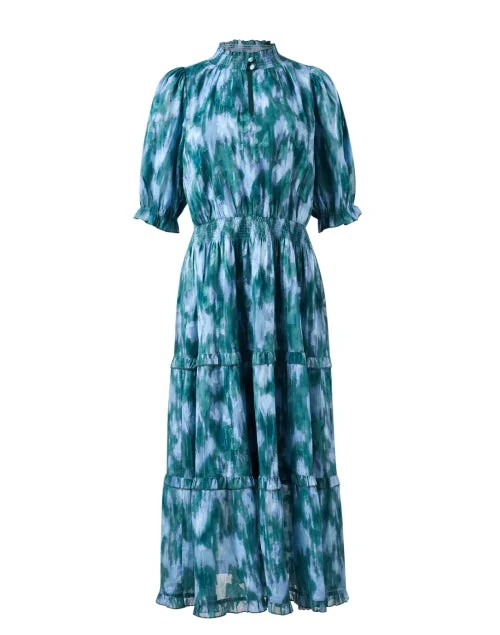 Mini Women Dress with a Short Hem for a Young and Trendy StyleBennett Multi Ikat Chiffon Dress