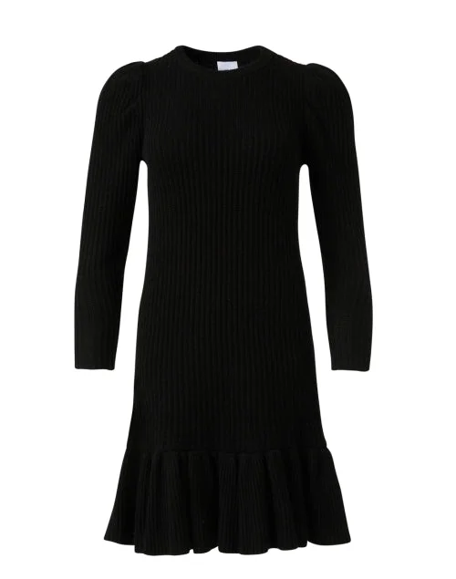 Sheath Women Dress with a Tailored Fit for a Professional LookDoyle Black Knit Dress