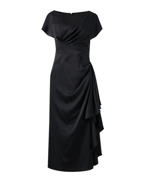 Strapless Women Dress with a Built - in Bra for Comfort and SupportFlorence Black Dress