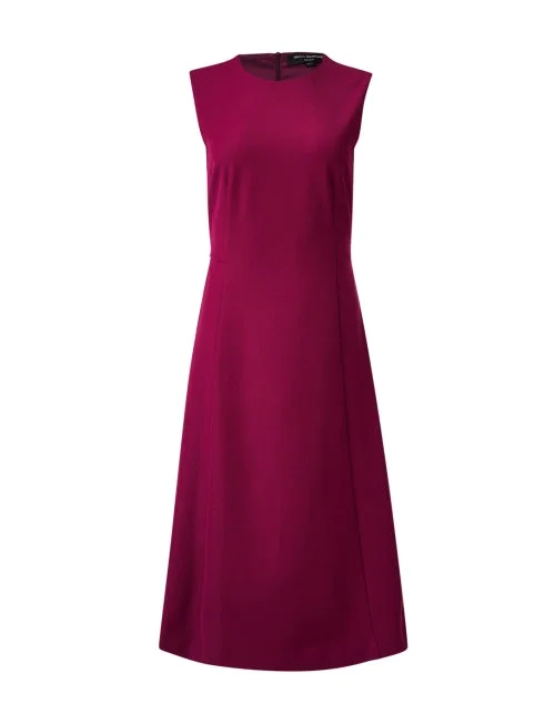 Wrap - Style Women Dress with Adjustable Fit for All Body TypesFuchsia Fit and Flare Dress