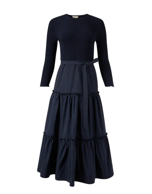 Shift Women Dress with a Simple and Classic Design for Everyday WearMagda Navy Dress