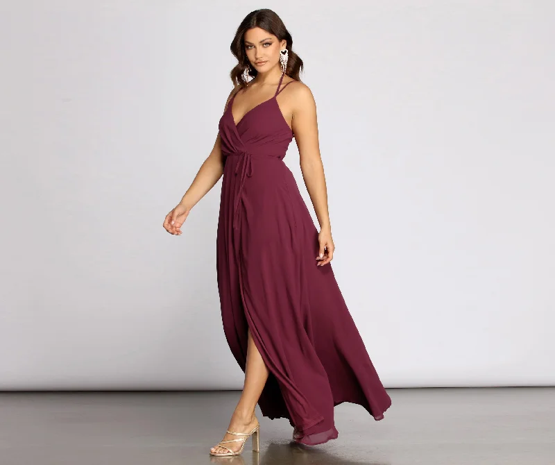 Empire Waist Women Dress to Accentuate the Bust and Conceal the WaistRylie Chiffon A-Line Gown