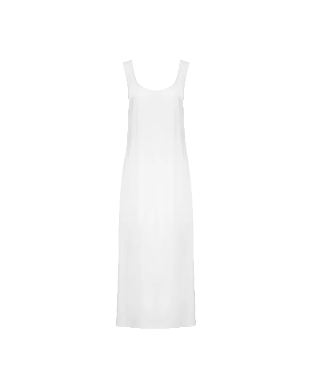 Lace - Embellished Women Dress for an Elegant and Sophisticated AppearanceSIMONA SLIP DRESS WHITE