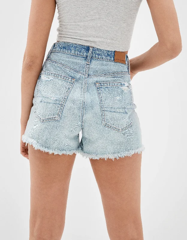 Cargo Women Shorts with Multiple Pockets for FunctionalityAE Denim Highest Waist '90s Boyfriend Short