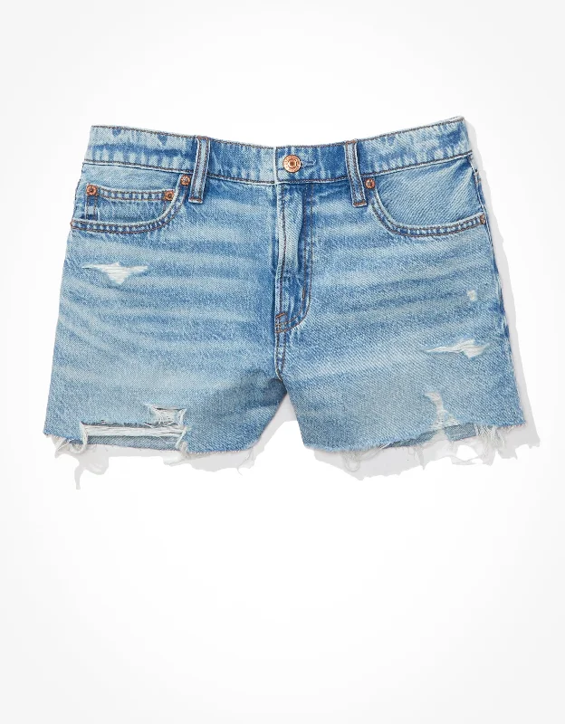 High - Waisted Women Shorts for a Retro and Flattering LookAE Dreamy Drape Denim '90s Boyfriend Short