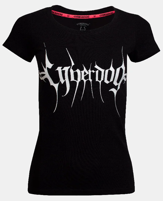 Embroidered Women T Shirt with Intricate DetailsGIRLS CYBERLUX T-SHIRT