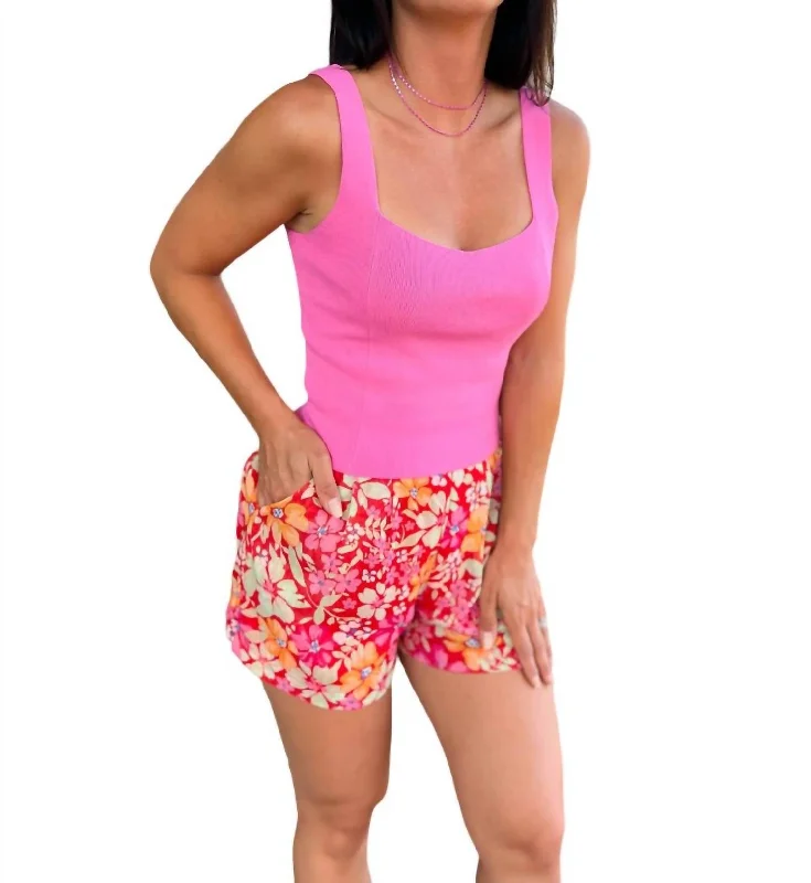 Belted Women Shorts to Enhance the WaistlineHamptons Heat Short In Multi