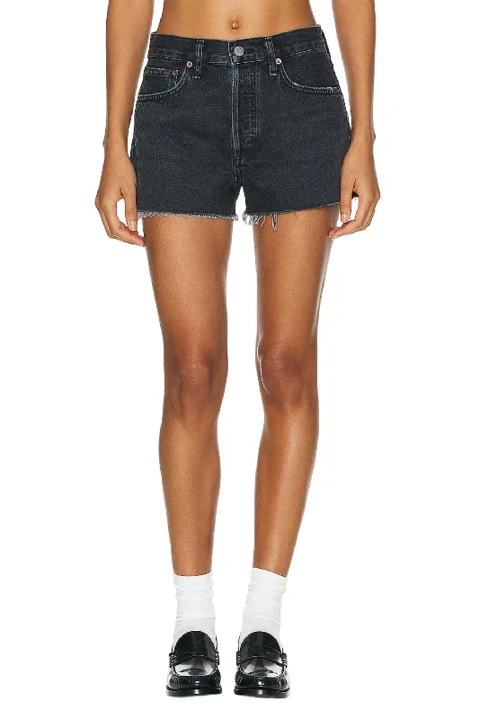 Elastic Waist Women Shorts for Easy Wear and ComfortRaw-Cut Hem Shorts In Bewitched