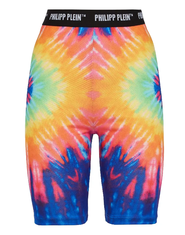 Tie - Waist Women Shorts for a Customizable FitShort Trousers Tie dye