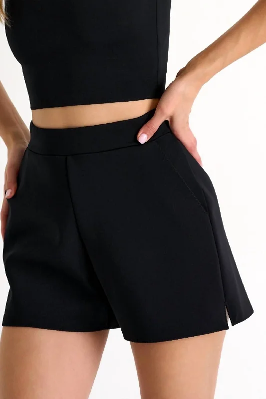 Tie - Waist Women Shorts for a Customizable FitSofia Classic Short In Black