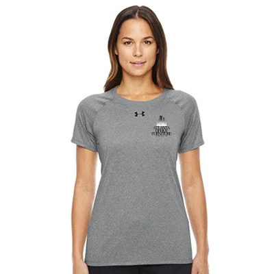 Crew Neck Women T Shirt with a Timeless DesignUnder Armour Ladies' Locker T-Shirt