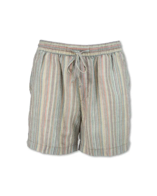 Cargo Women Shorts with Multiple Pockets for FunctionalityWomen's Striped Carly Shorts In Sunset