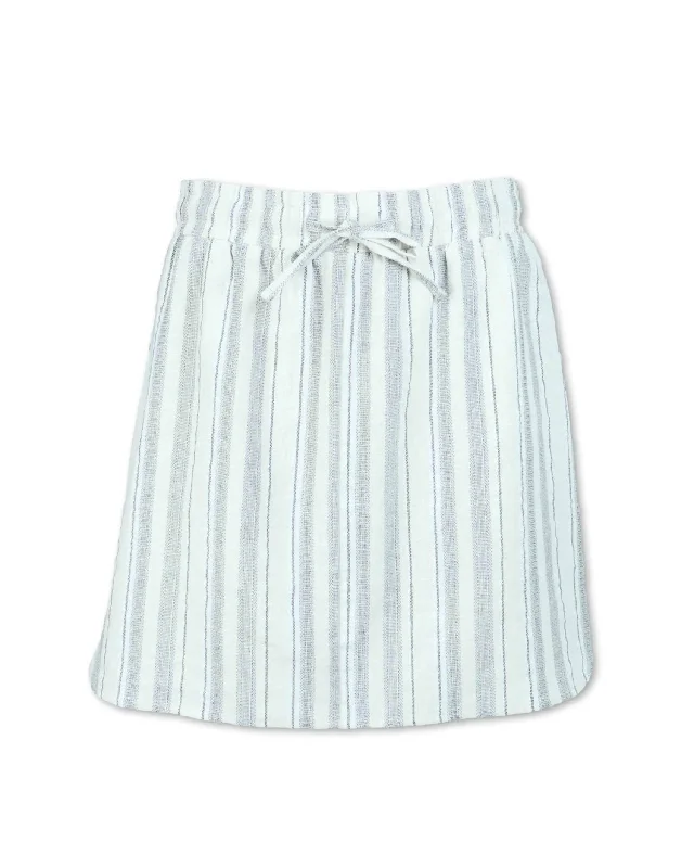 Plus Size Women Shorts with a Comfortable and Stylish FitWomen's Striped Skort In Natural