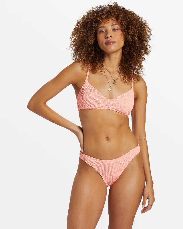 Summer High Bralette Bikini Top - Peach Tart